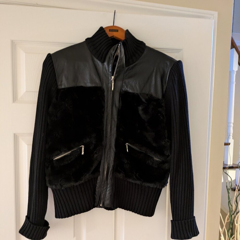 Faux Fur Black Bomber Jacket